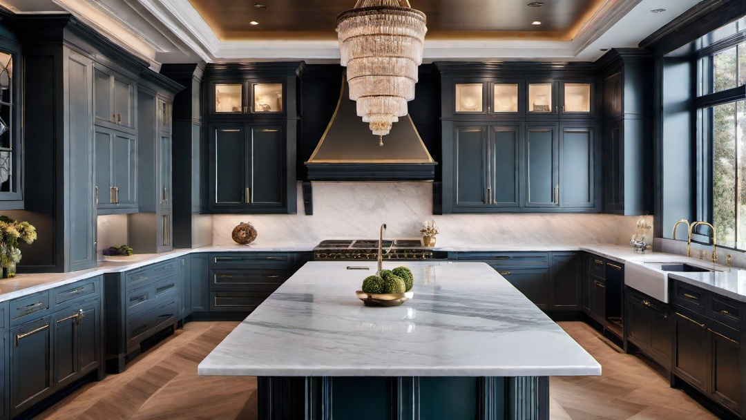 Luxurious Touches: Traditional Kitchen with Marble Countertops