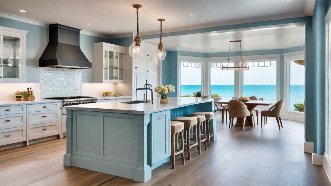 Personal Touches: Customized Features Reflecting Homeowners in Coastal Kitchen