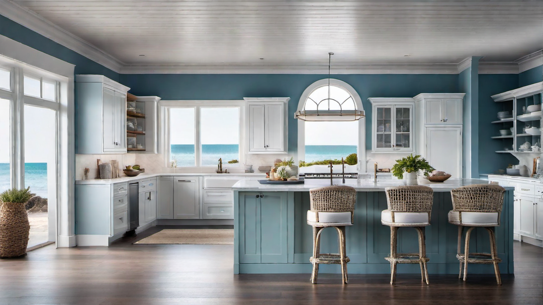 Coastal Retreat: Traditional Kitchen with Beachy Vibes