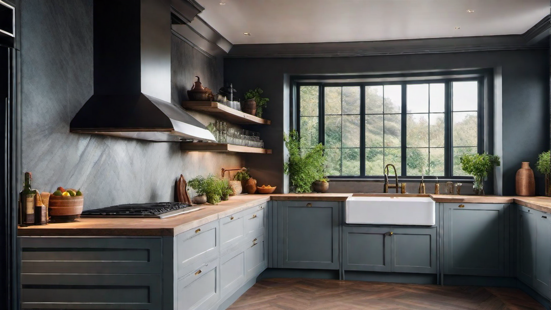 Rural Bliss: Traditional Kitchen with Countryside Views