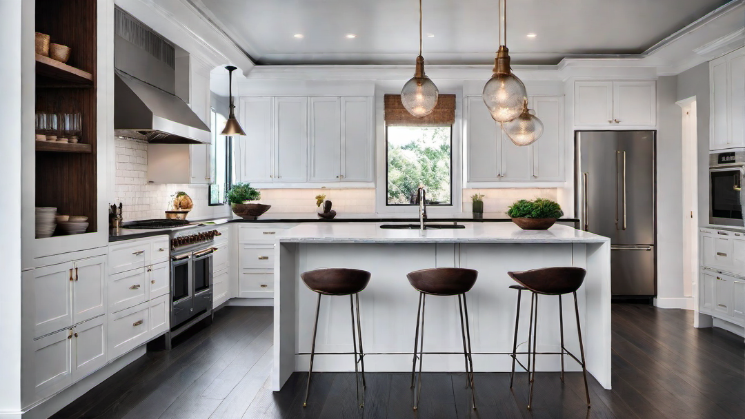 Industrial Charm: Sleek Metallic Accents in a Contemporary Kitchen