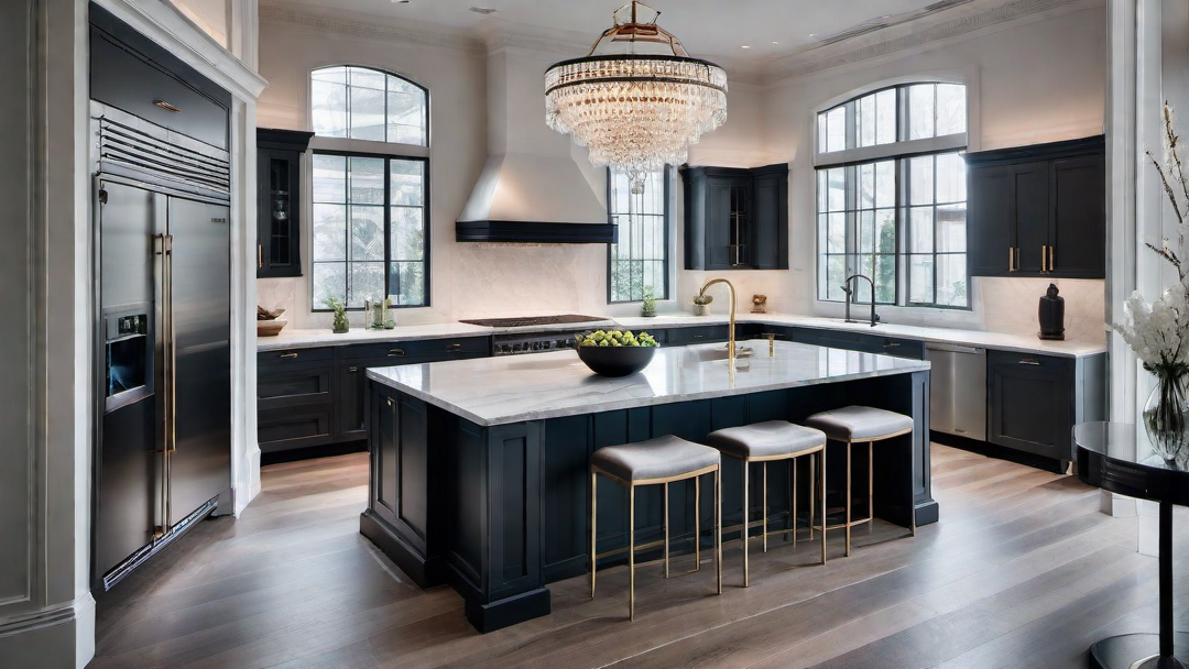 Timeless Elegance: Classic Touches in a Sleek Contemporary Kitchen
