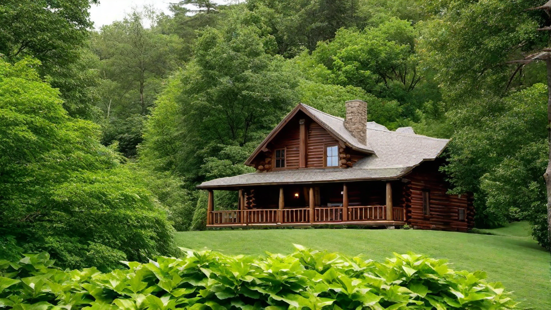 Romantic Log Cabin with Ivy-Covered Walls