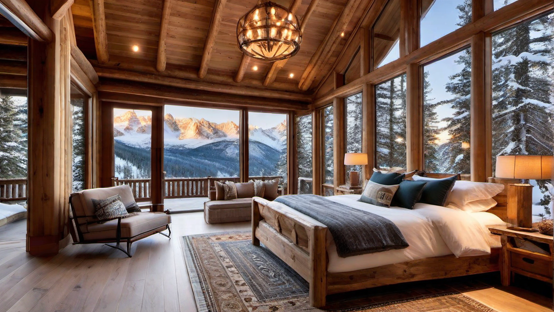 Swoon-Worthy Log Cabin Bedroom with a View