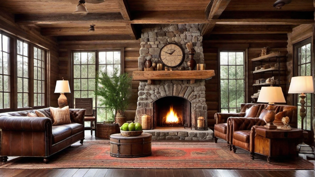 Vintage and Antique Accents in Cabin Decor