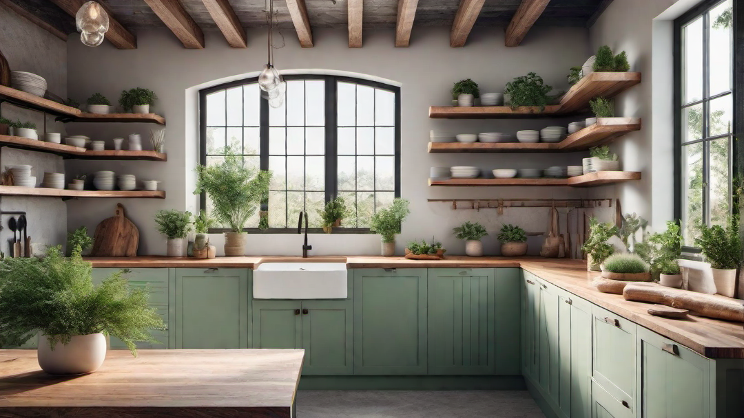 Country Cottage: Sage Green Cabinetry