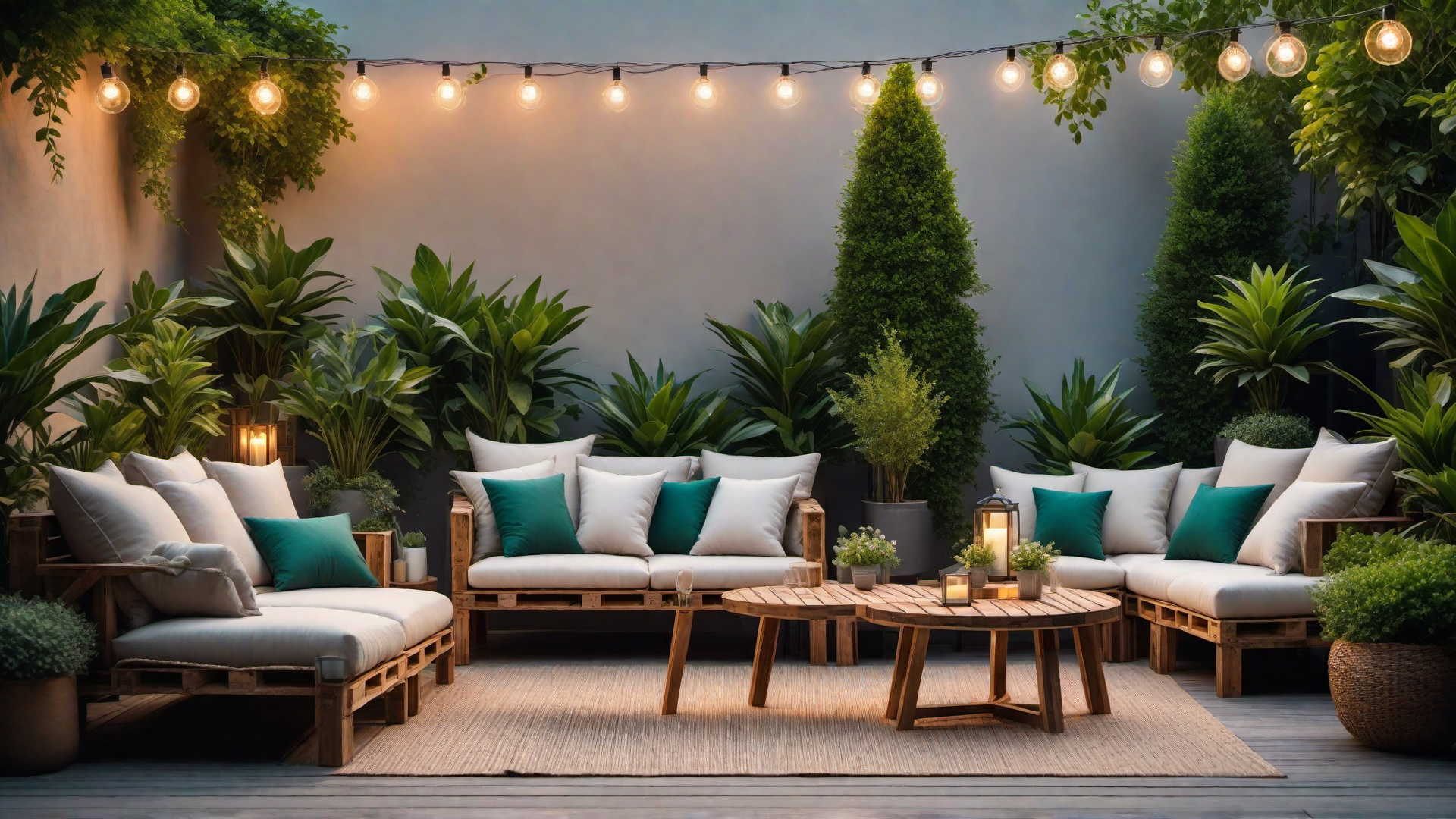 DIY Pallet Lounge Sofa for Backyard Relaxation