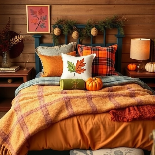 Autumn-Inspired Bedding and Linens for a Cozy Bedroom