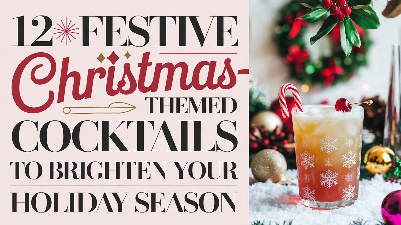 12 Festive Christmas-Themed Cocktails to Brighten Your Holiday Season