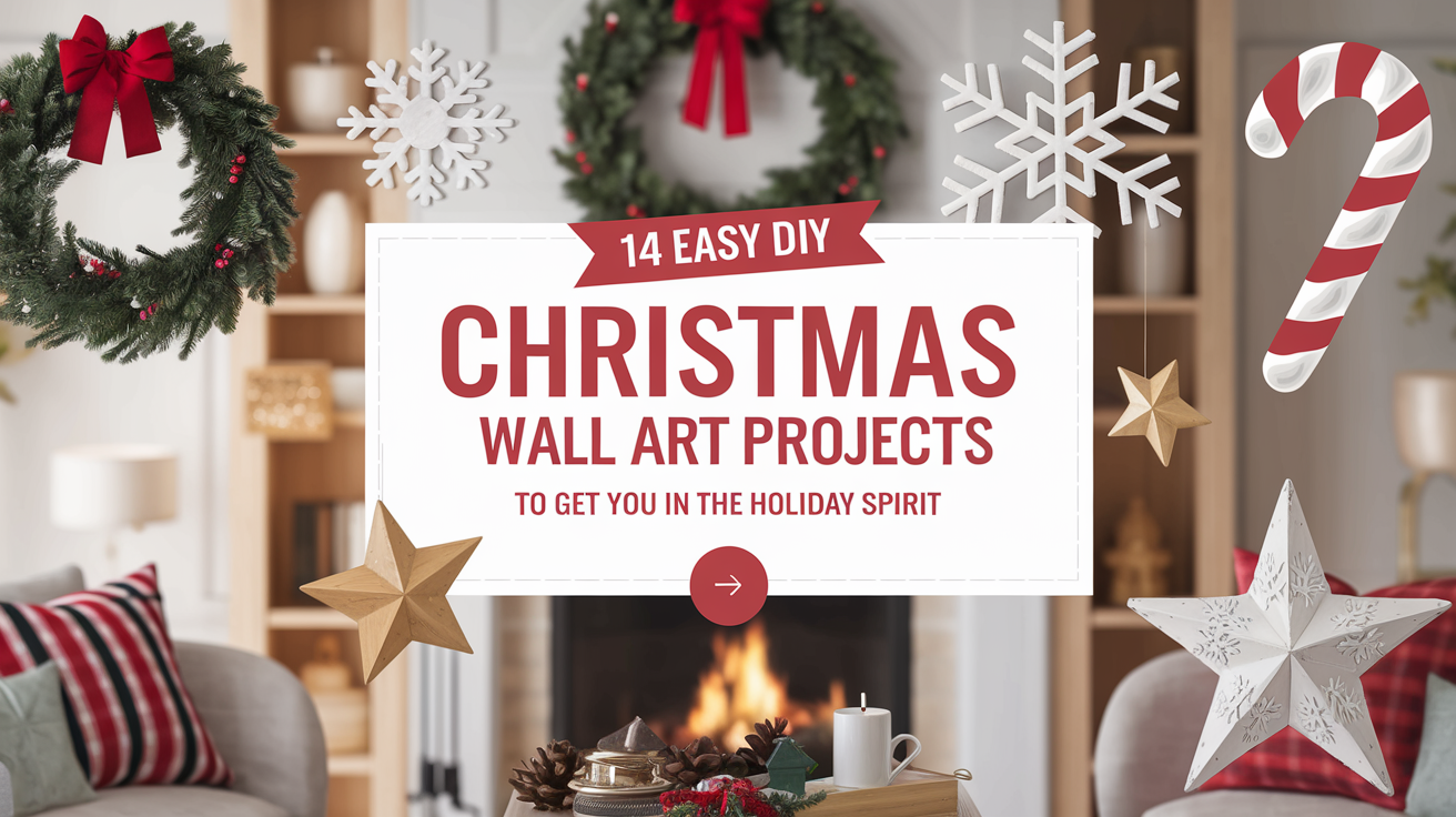 14 Easy DIY Christmas Wall Art Projects to Get You in the Holiday Spirit