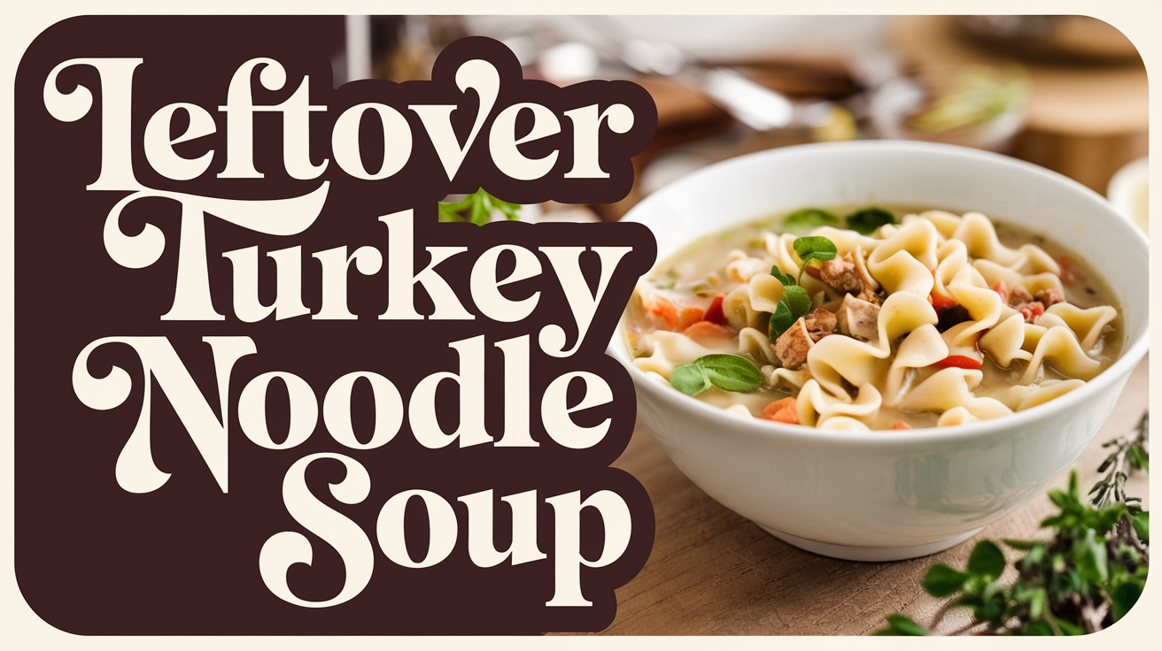 Leftover Turkey Noodle Soup