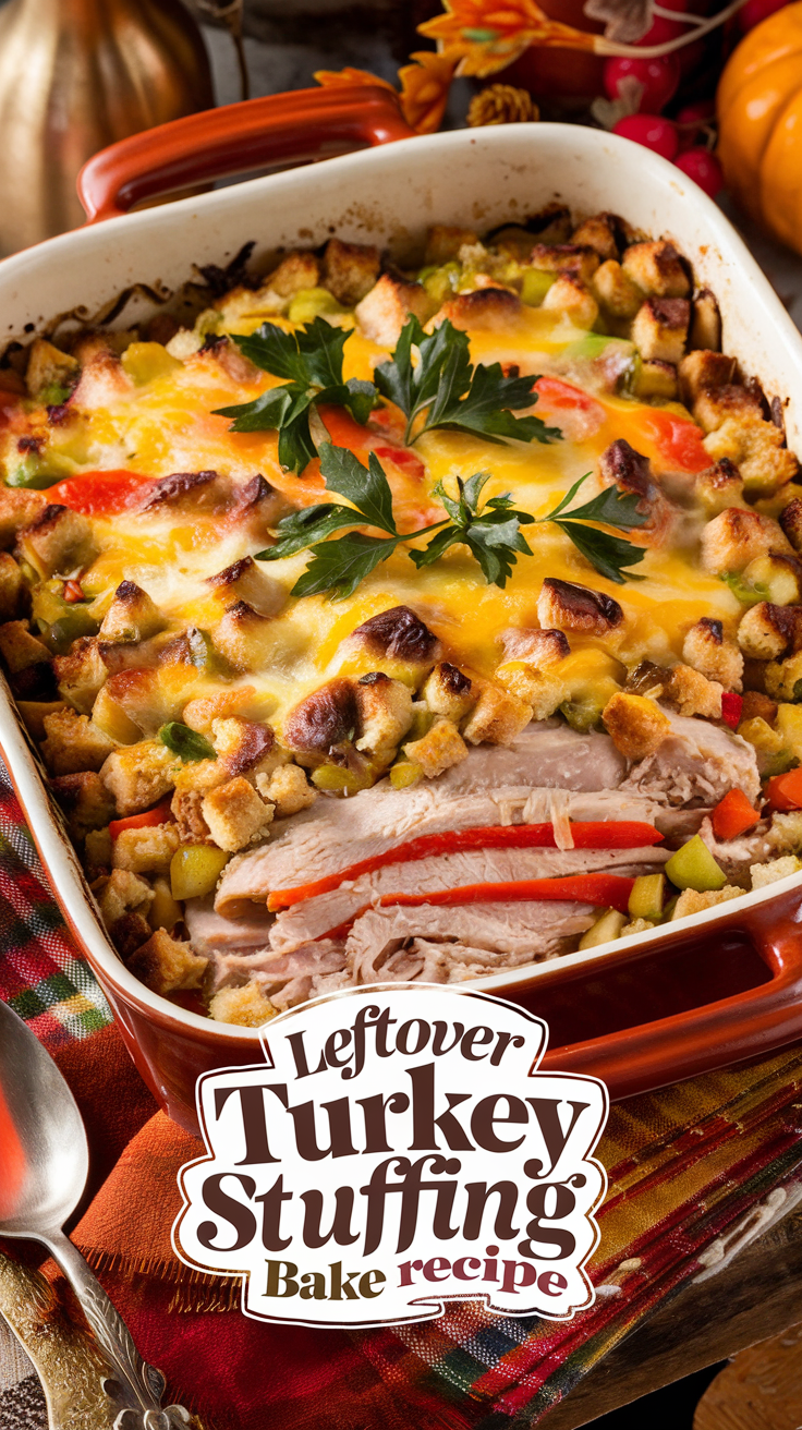 leftover turkey stuffing bake recipe