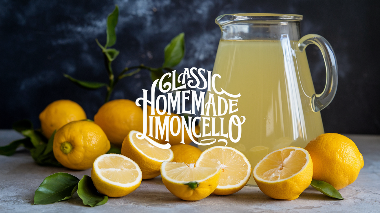 classic homemade limoncello recipe