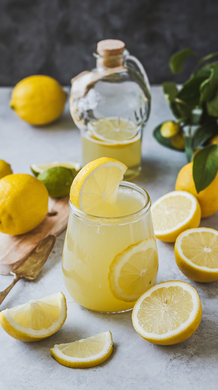 classic homemade limoncello