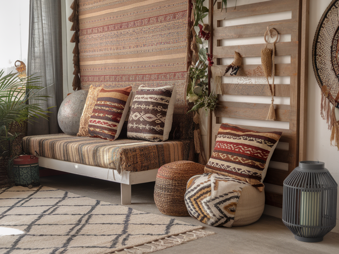 Global-Inspired Decor with Ethnic Prints and Patterns