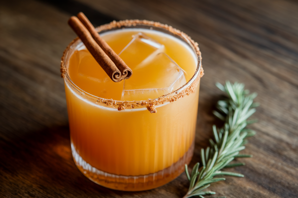 Cinnamon Maple Whiskey Sour