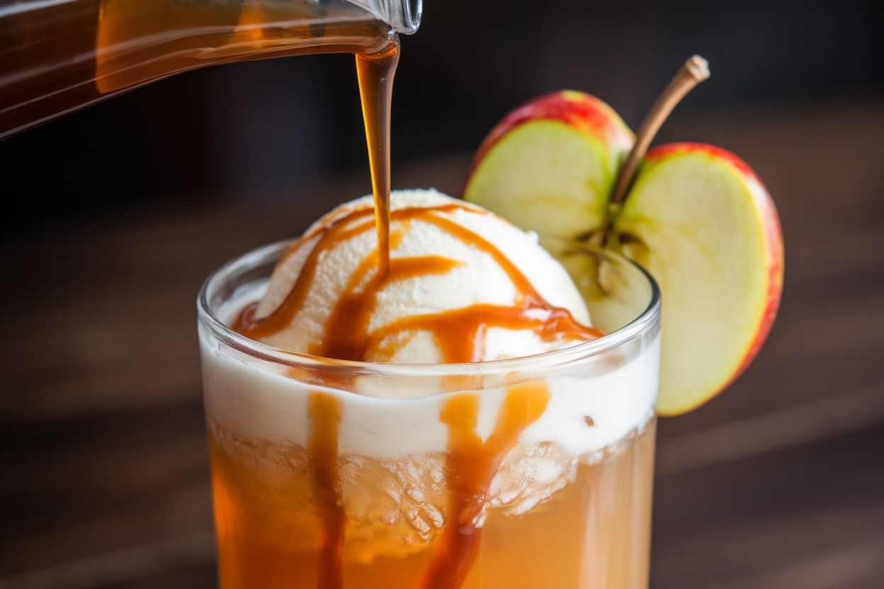 Caramel Apple Hard Cider Float