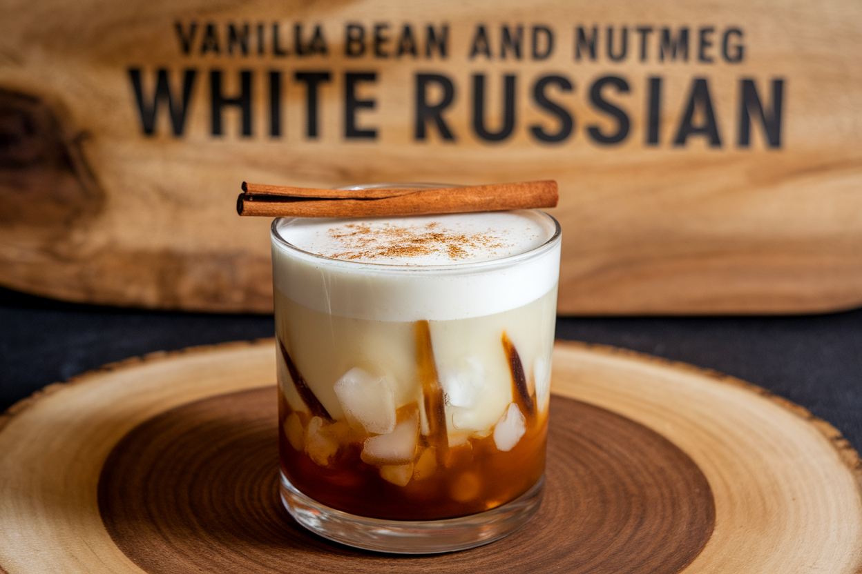 Vanilla Bean and Nutmeg White Russian