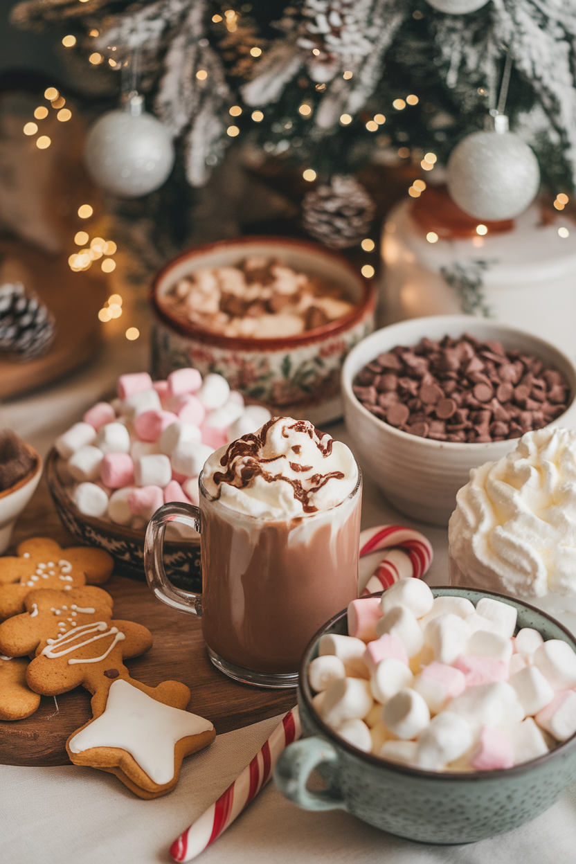 Cozy Hot Chocolate Bar with Toppings