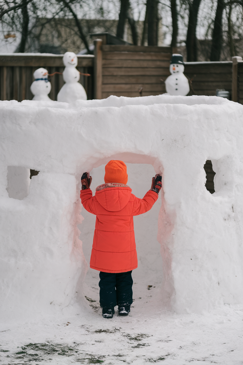 Building a Backyard Igloo or Snow Fort