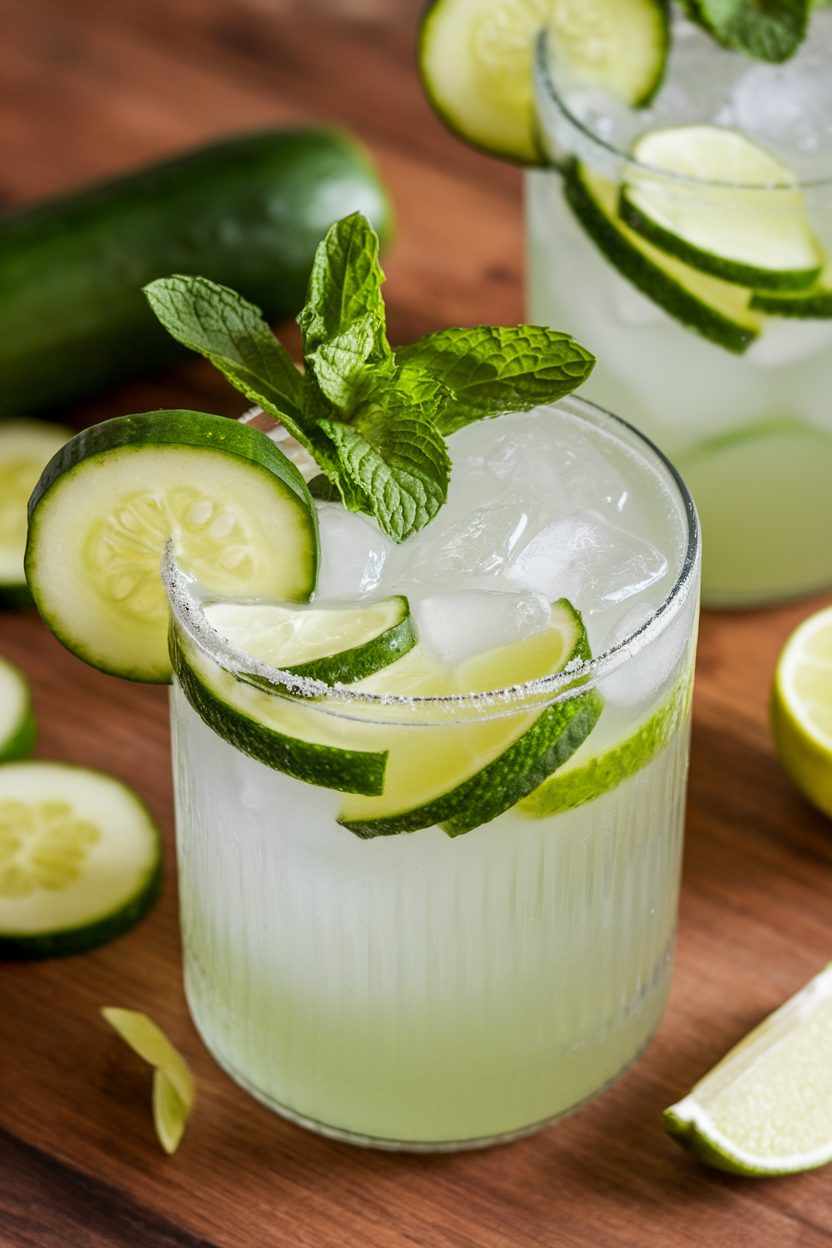 Cucumber Mint Limeade Mocktail