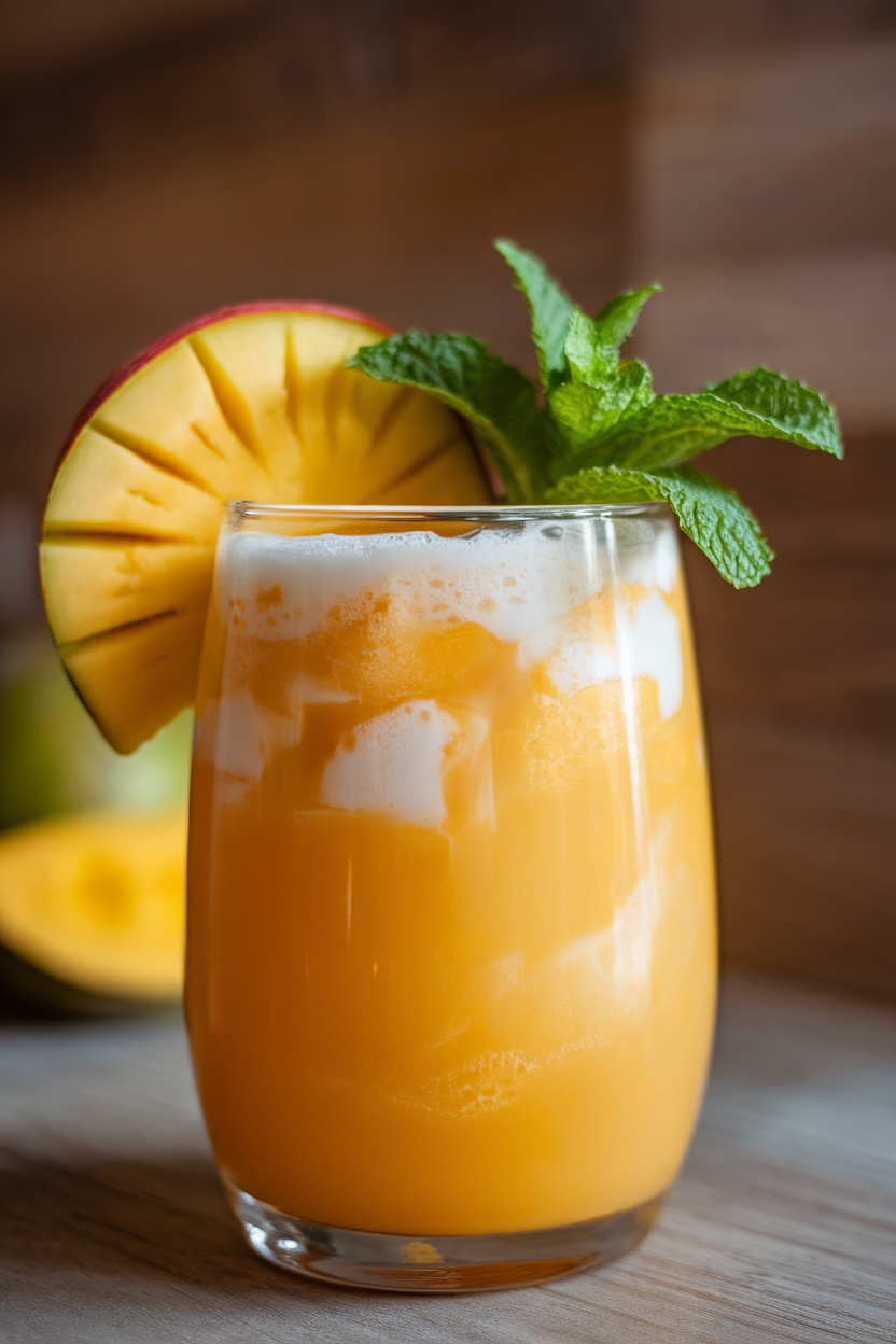 Tropical Mango Coconut Mocktail