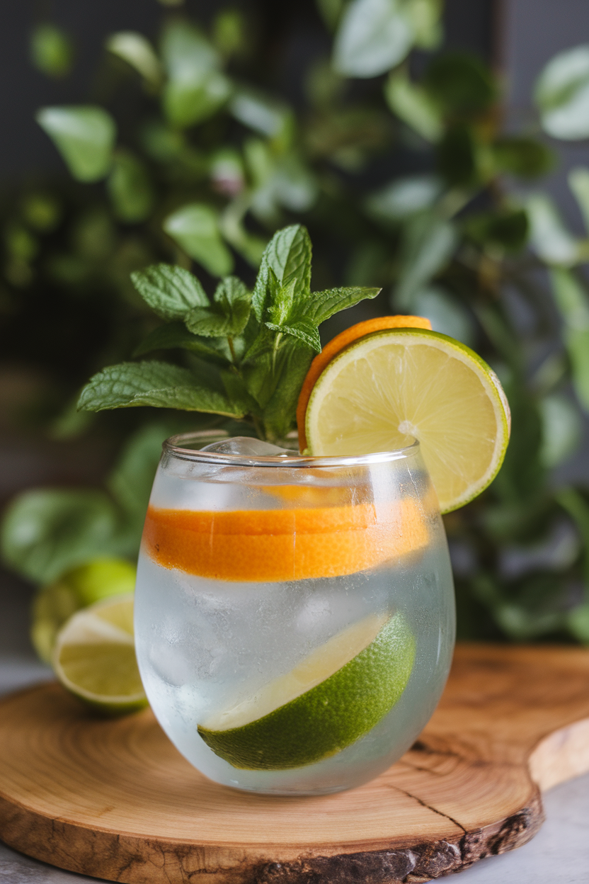 Citrus Mint Cooler with Agave