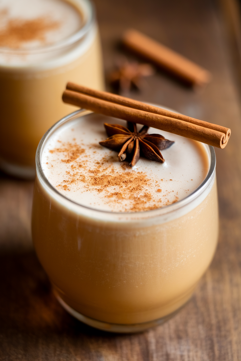 Maple Cinnamon Mocktail with Nutmeg