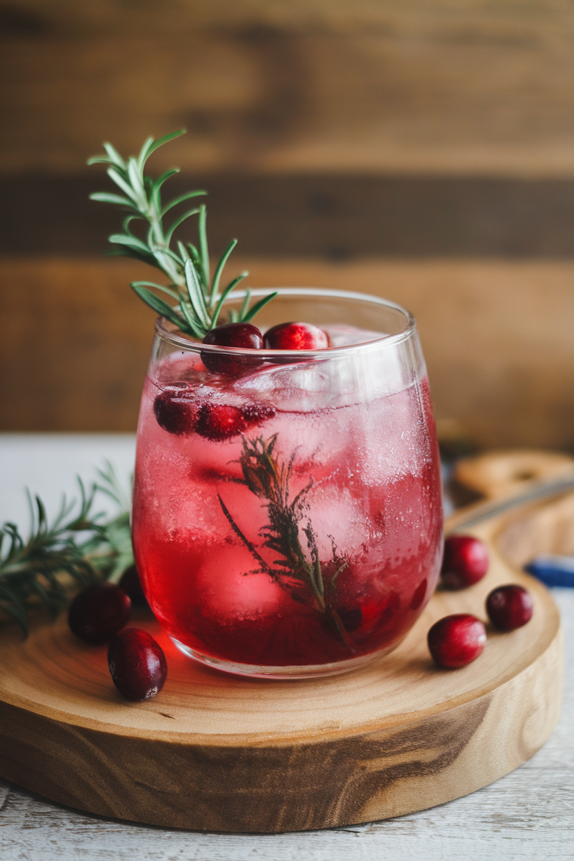 Cranberry Rosemary Sparkler