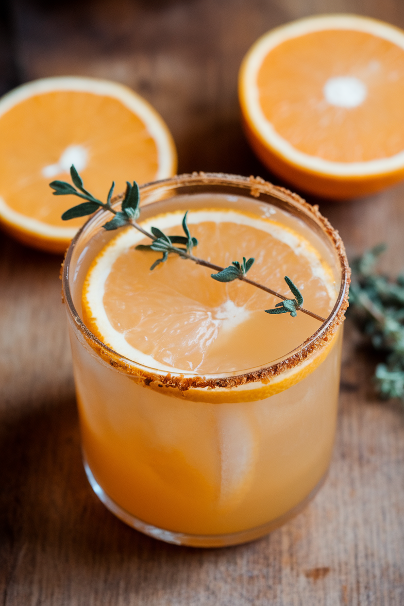 Winter Citrus and Thyme Refresher