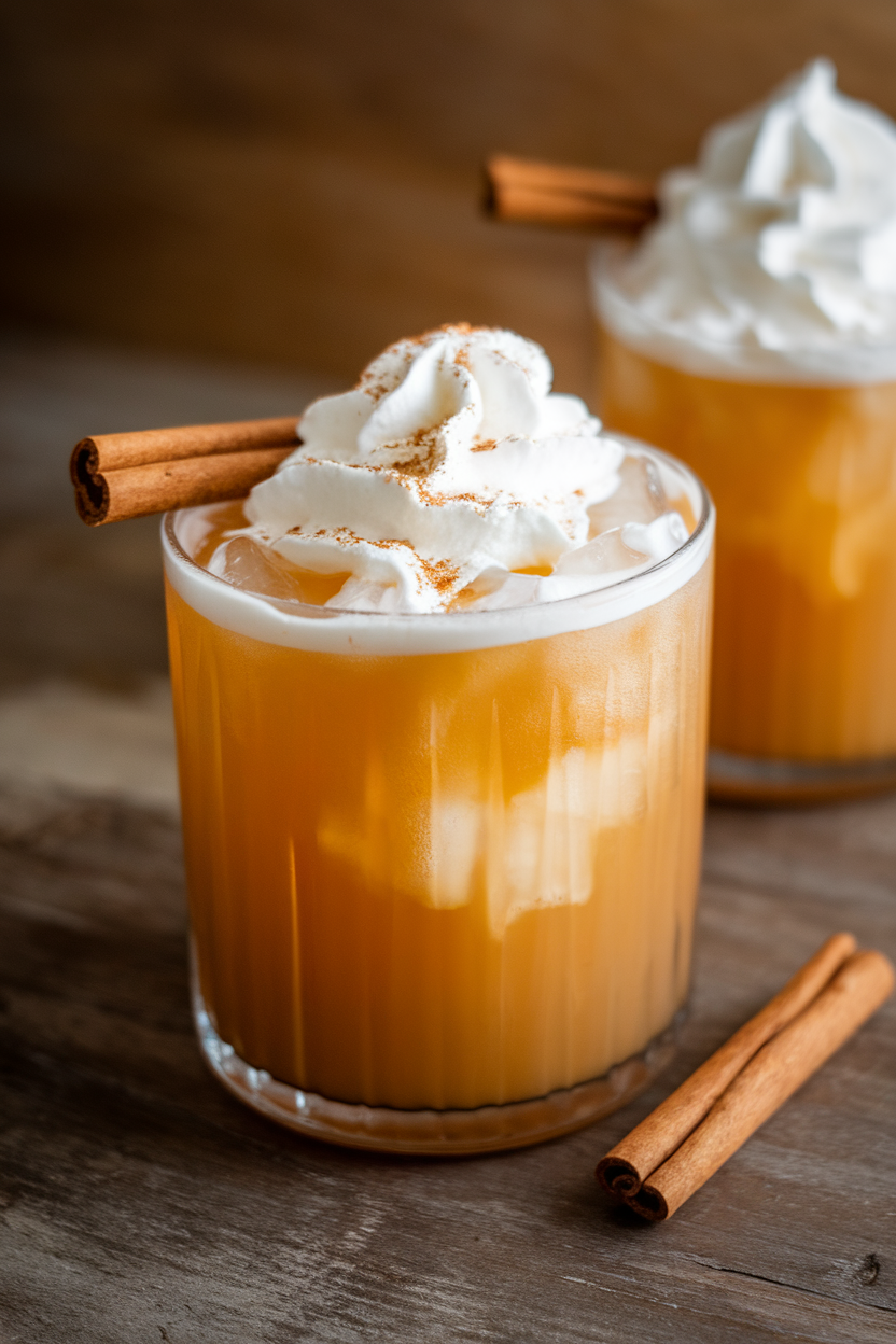 Gingerbread Mocktail with Whipped Cream