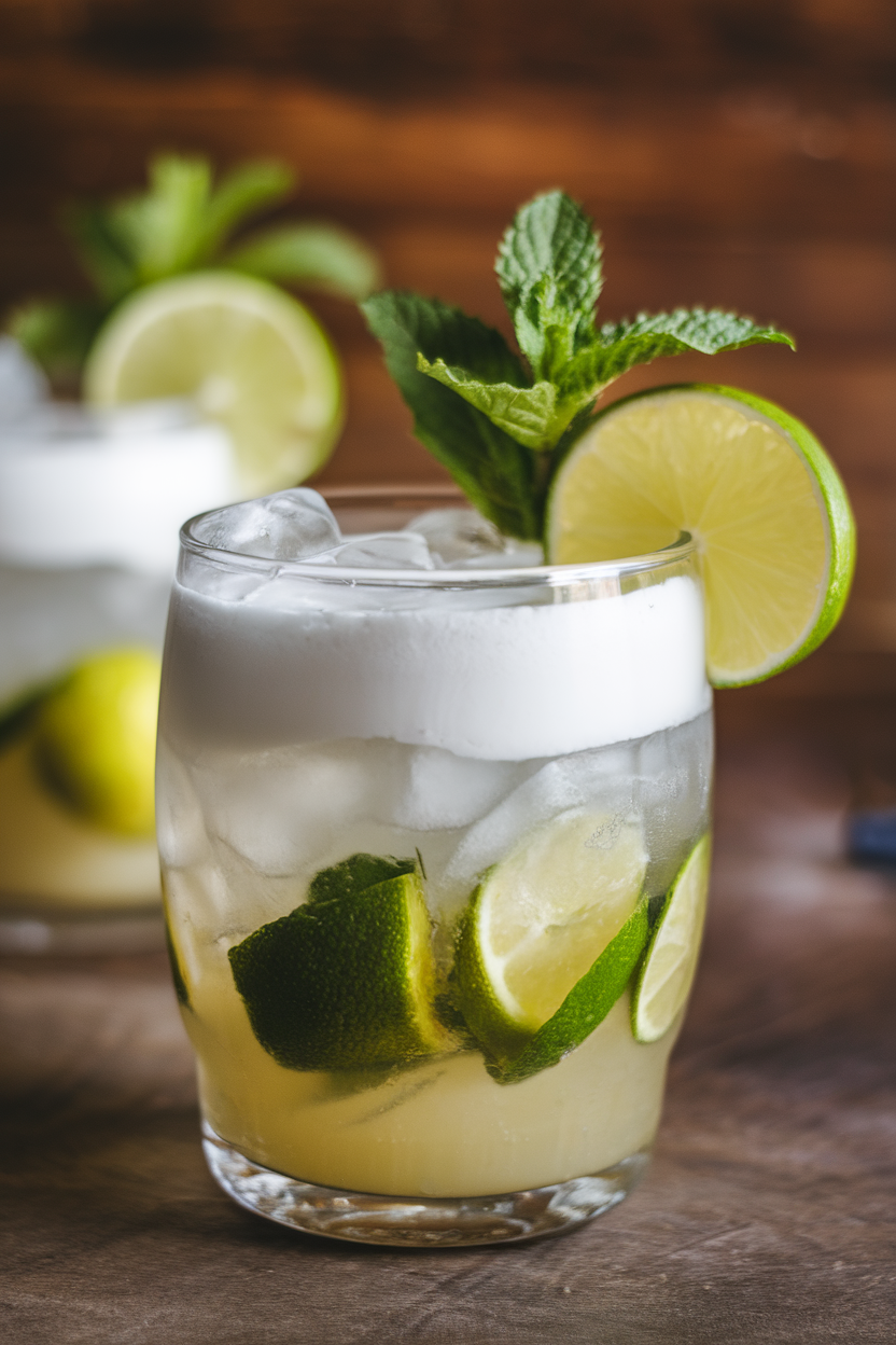 Coconut Lime Winter Mojito