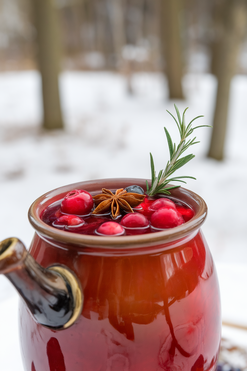 Mulled Berry Punch with Star Anise