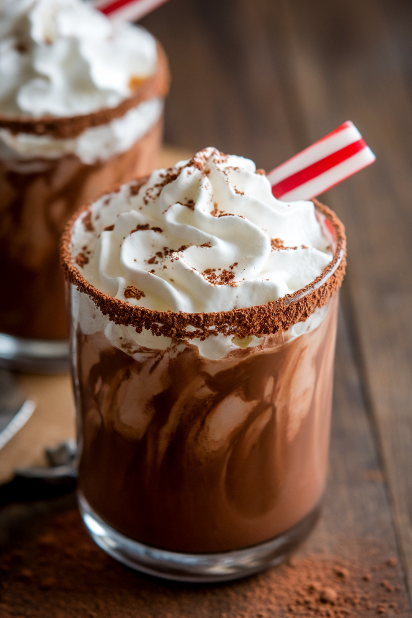 Peppermint Chocolate Mocktail Delight