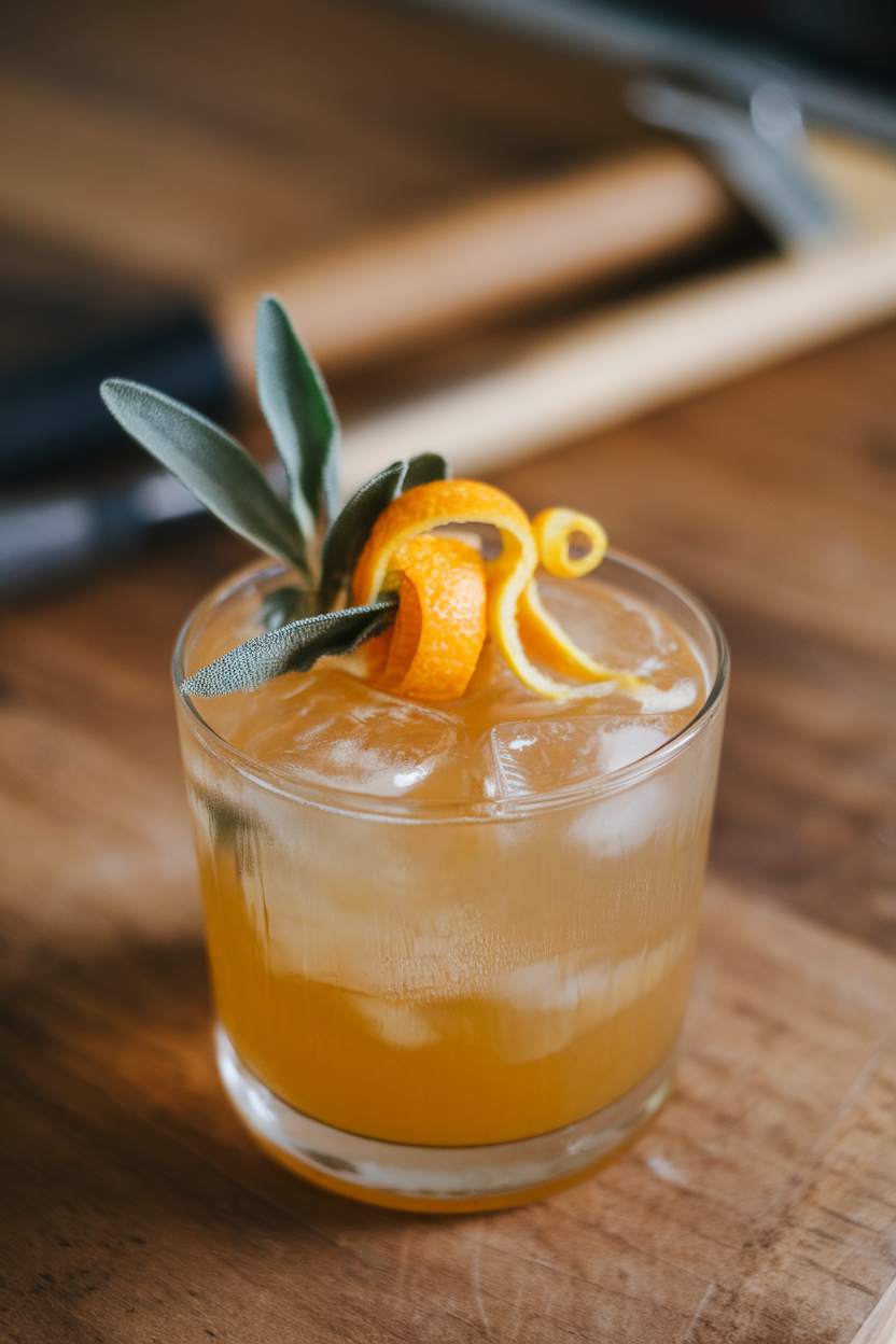 Honeyed Citrus and Sage Spritz