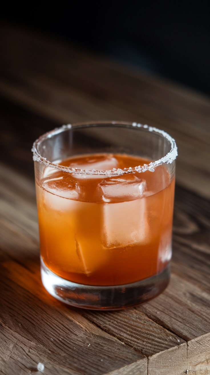 Smoky Mezcal Old Fashioned with Grapefruit Bitters