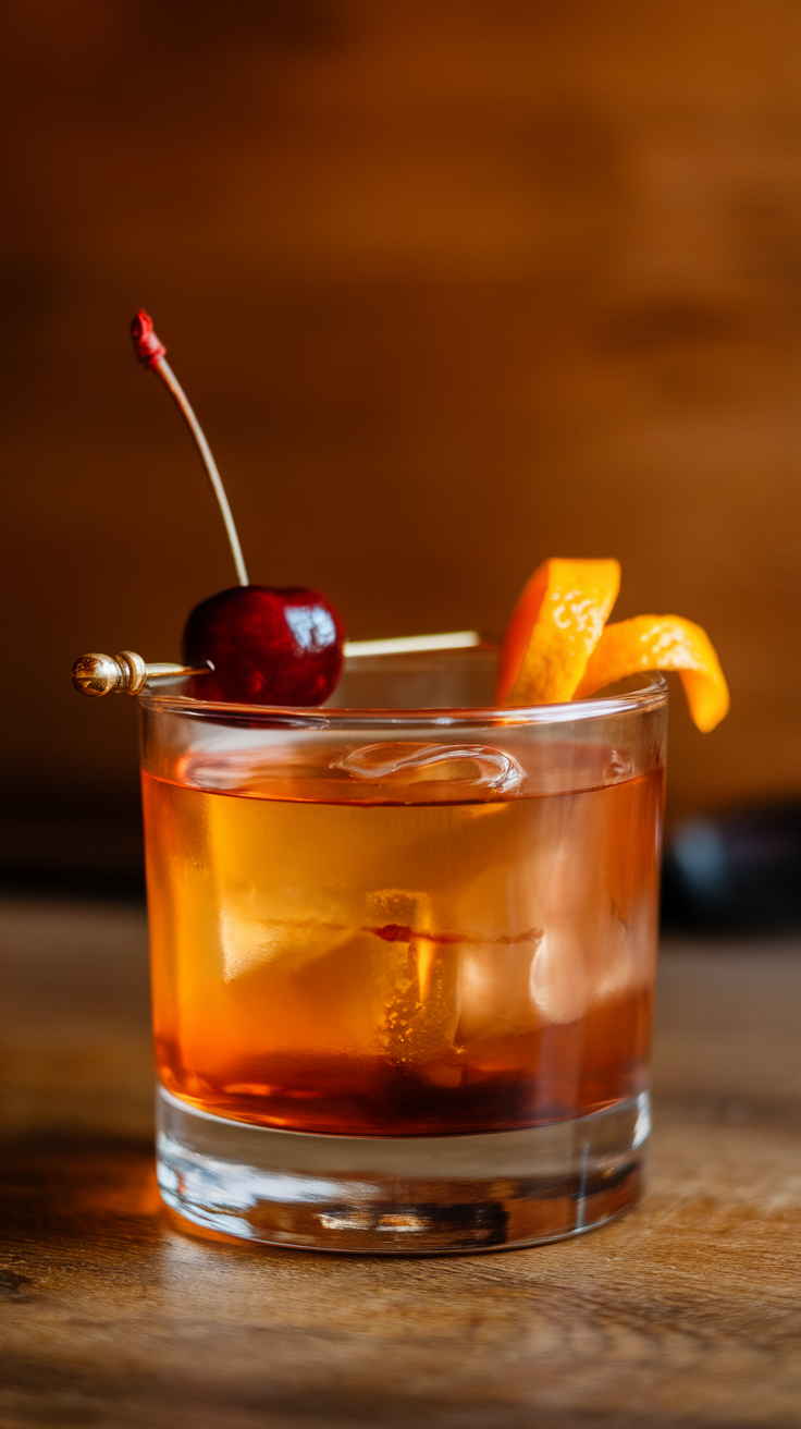 Chili Chocolate Old Fashioned with Spicy Chocolate Bitters