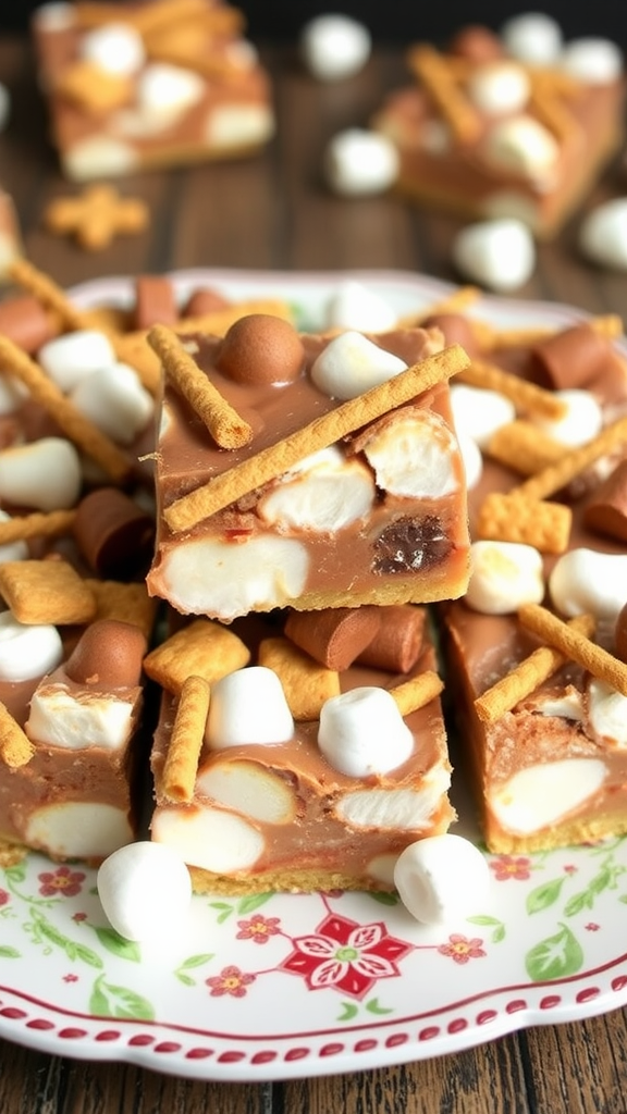 S'mores Christmas Fudge