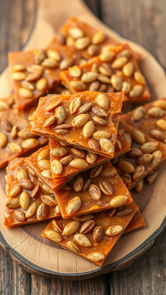 Spiced Pumpkin Seed Brittle