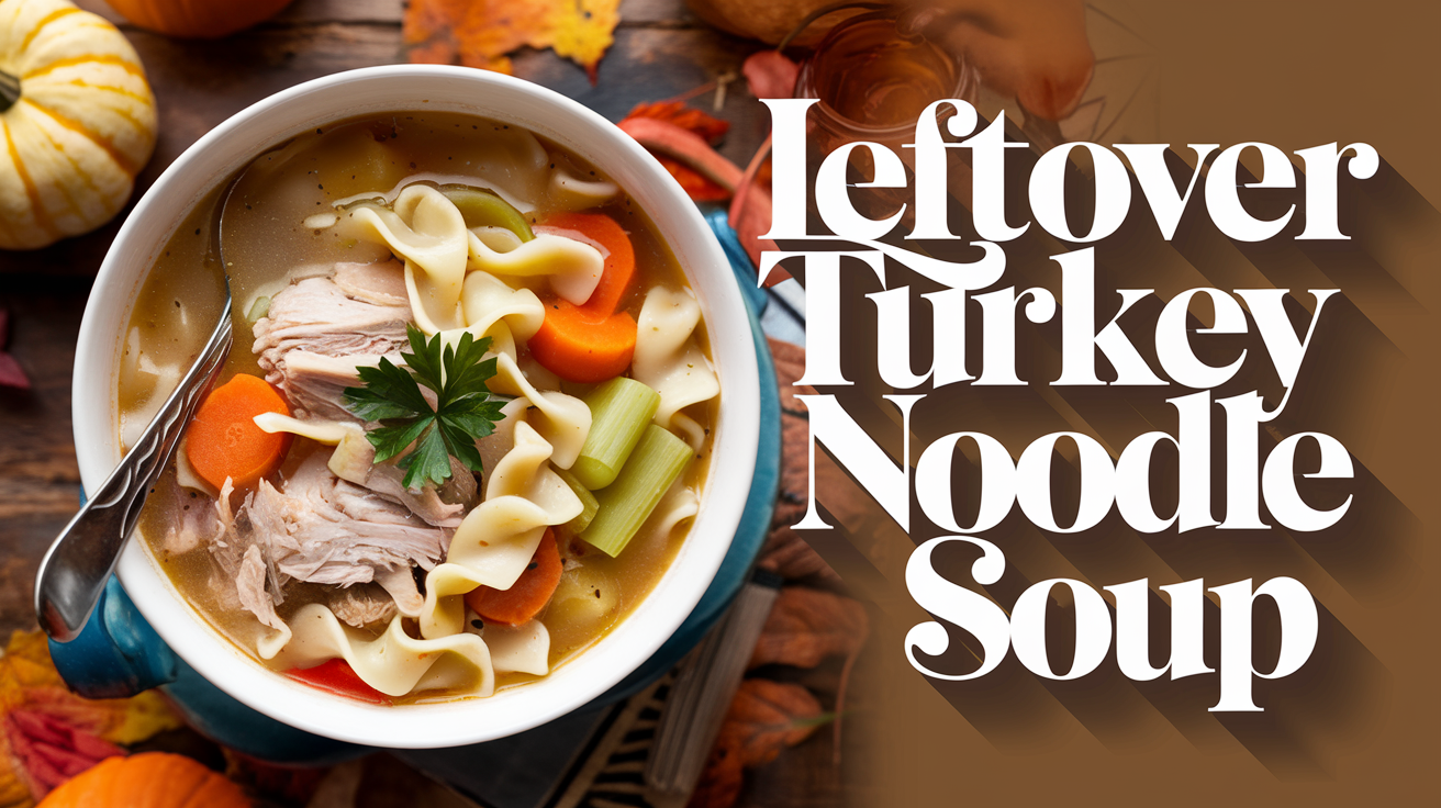 left over turkey noodle soup recipe