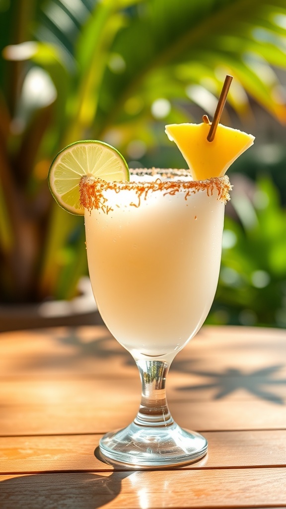 Tropical Coconut Summer Cocktail